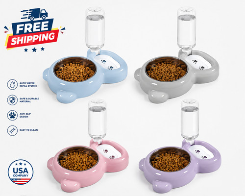 Dog bowls cat - food, water