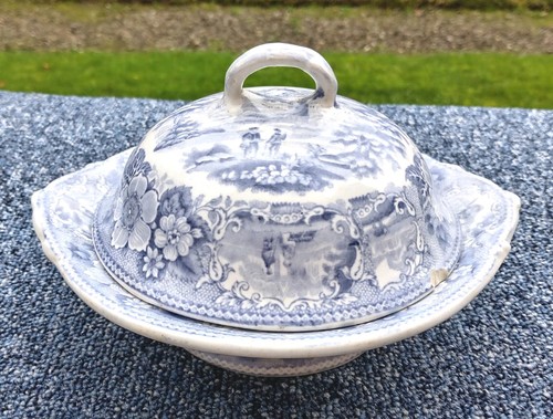Antique blue and - antique, white