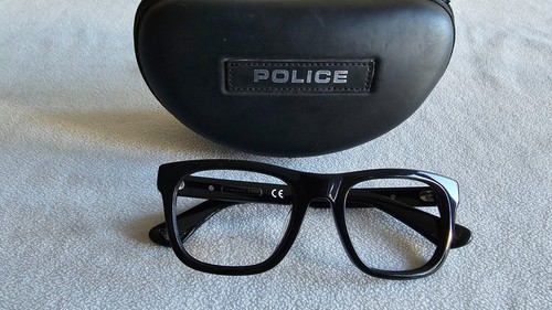 Police black glasses frames