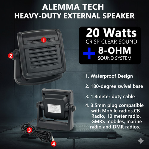 Radio external speaker for - external,