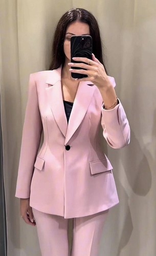 Zara new woman - pink, fitted