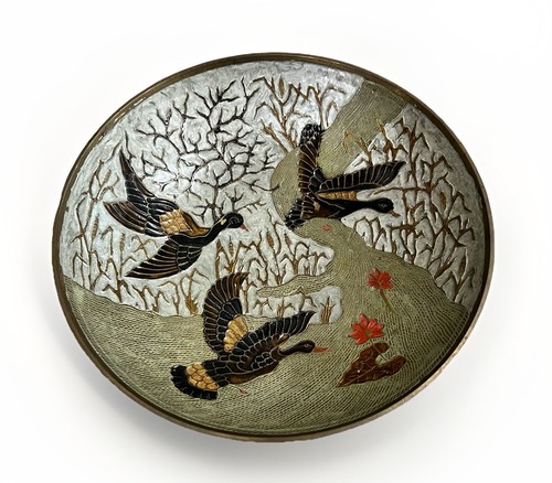 Vintage brass enamel hand - vintage,