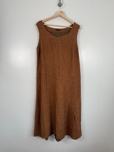 Grizas dress size large - grizas, orange