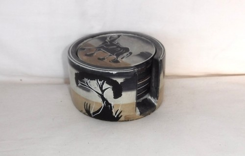 Soapstone coasters africa - coasters,