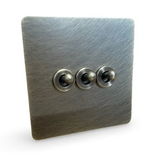 3 Gang Retro Toggle Light