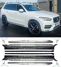 FOR VOLVO XC90 MK2 ALUMINIUM SIDE STEPS RUNNING BOARDS OEM STYLE SILVER 2015+