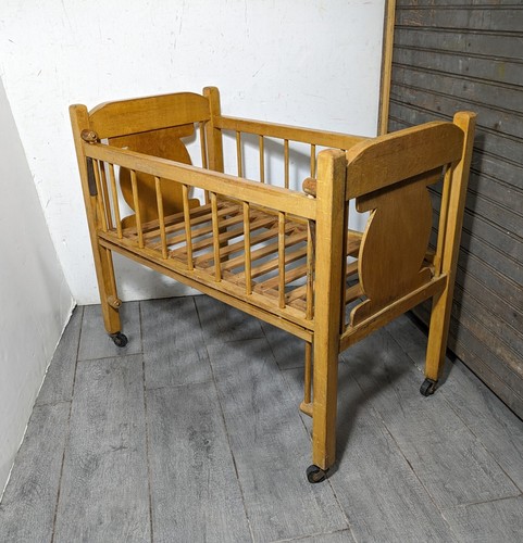 Vintage wood rolling - toy, baby