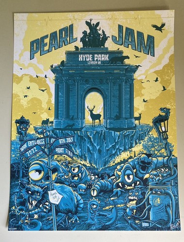 Pearl jam hyde park poster - jam,