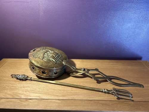 Vintage brass chestnut - vintage,