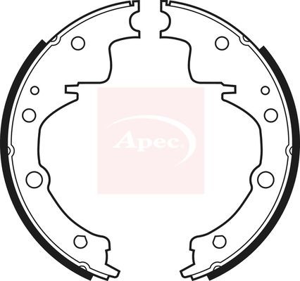 Brake shoe set apec - brake, shu383