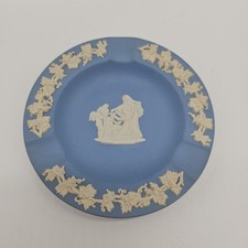Wedgwood Jasper Pale Blue Small Round Ashtray / Tray.