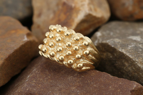 9ct yellow gold keeper ring - keeper,