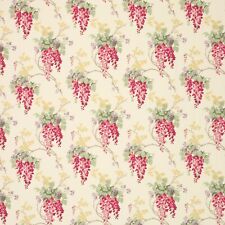 Laura Ashley Wisteria cranberry fabric remnant
