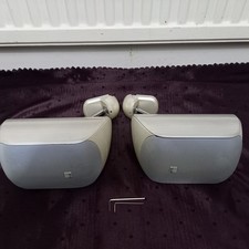 100W white B&W M1 bowers & wilkins SURROUND satellite SPEAKERS wall MOUNTABLE 8Ω