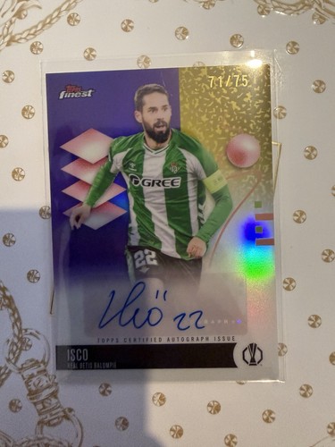 Topps finest isco autograph - finest,