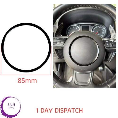 Black steering wheel center - wheel,