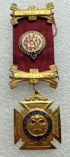 Masonic medal jewel raob - -,