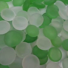 Decorative Green Frosted Glass