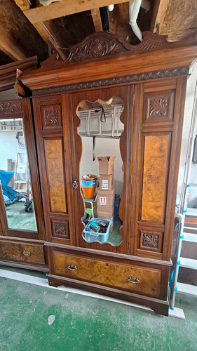 Solid dark wood - wood, freestanding