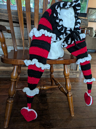 Crochet jester hat festival - crochet,