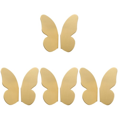 Golden brass butterfly drawer - brass,