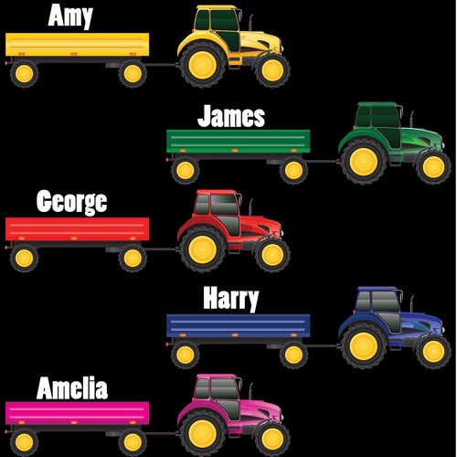 New tractor wall stickers - new,