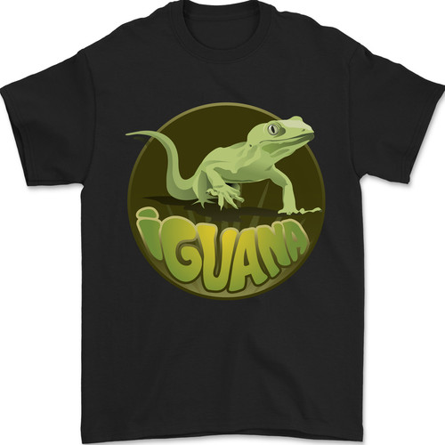 Iguana lizard mens shirt - iguana,