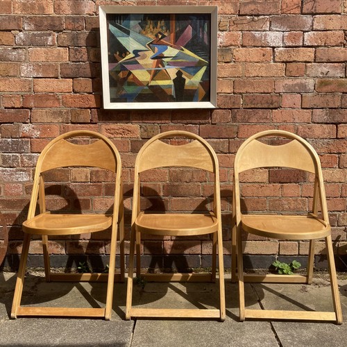 Beech bentwood chairs - 3,