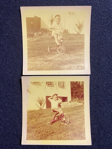 Boy child riding - child, tricycle