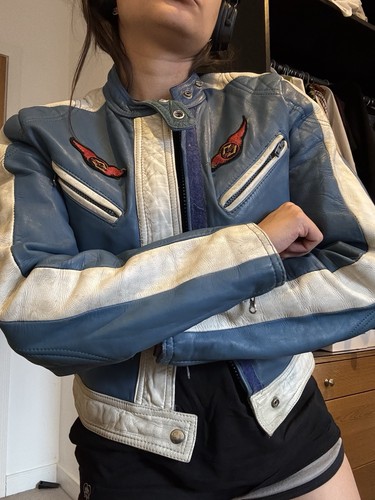 Vintage suzuki leather - suzuki,