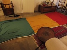 Vintage ships MALI flag large 60" x 151" pretty good condition