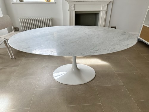 Italian marble dining table - marble,