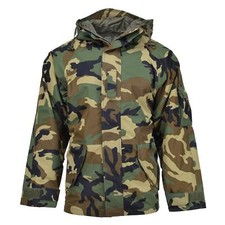 MIL-TEC Military style jacket wet weather woodland 3 Layer windproof goretex NEW