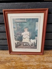 Vintage Framed Print puppy