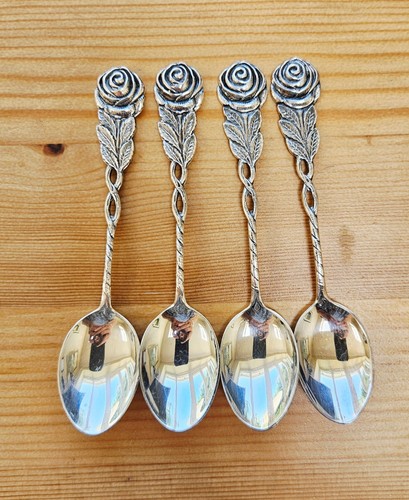 Swedish floral coffee spoons