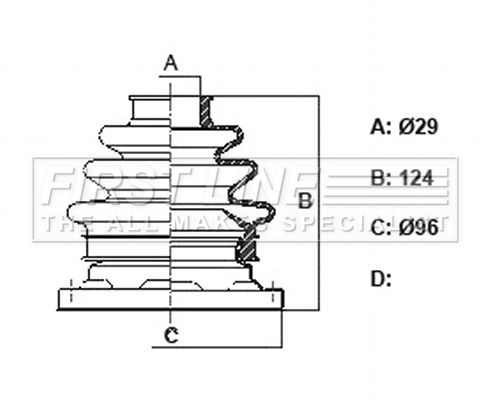Drive shaft bellow kit - drive,