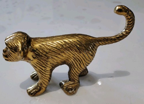 Brass monkey wall door - brass, hook