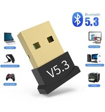 USB Bluetooth Dongle 5.3 Adapter PC Laptop Wireless Speakers For Windows 7 10 11