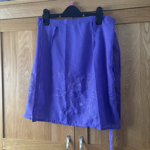 Purple wrap skirt swimsuit - skirt,