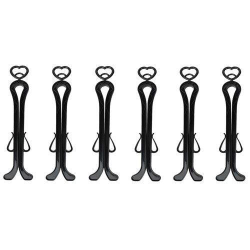 6pcs black boots shoes - 6pcs,