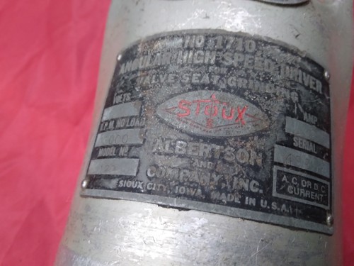 Sioux 1710 valve seat - valve, grinder