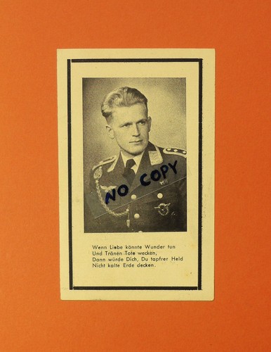 Ww2 german death card - death,