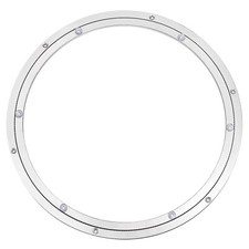 20 Inch Aluminum Lazy Susan Metal Rotating Turntable for Dining-Table Silver