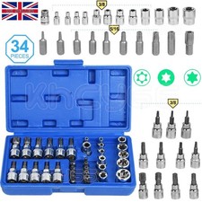 34pcs Torx Star Socket & Bit