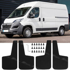 4X For Peugeot Boxer Citroen Relay Rubber Wide Mudflaps Splash Guards Mudguards