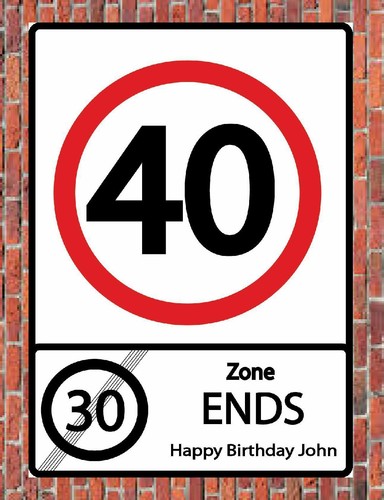 40mph zone ends road - ends, style