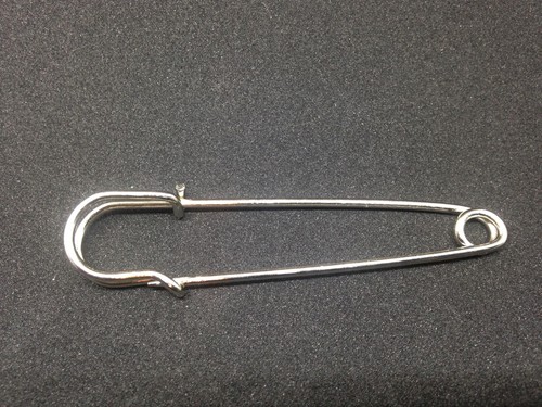 Large silver tone stock - silver,