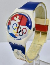 [New] Swatch Gent Olympia Special GUEST WATCH ATLANTA 1996 (GZ134) Colectible 