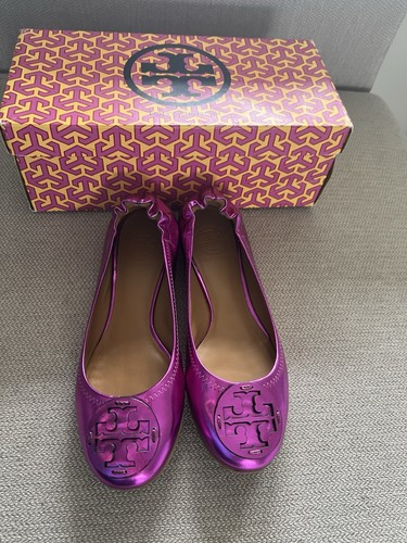 Tory burch reva flat - tory, metallic