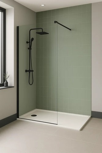 Wet room shower screen - shower, x